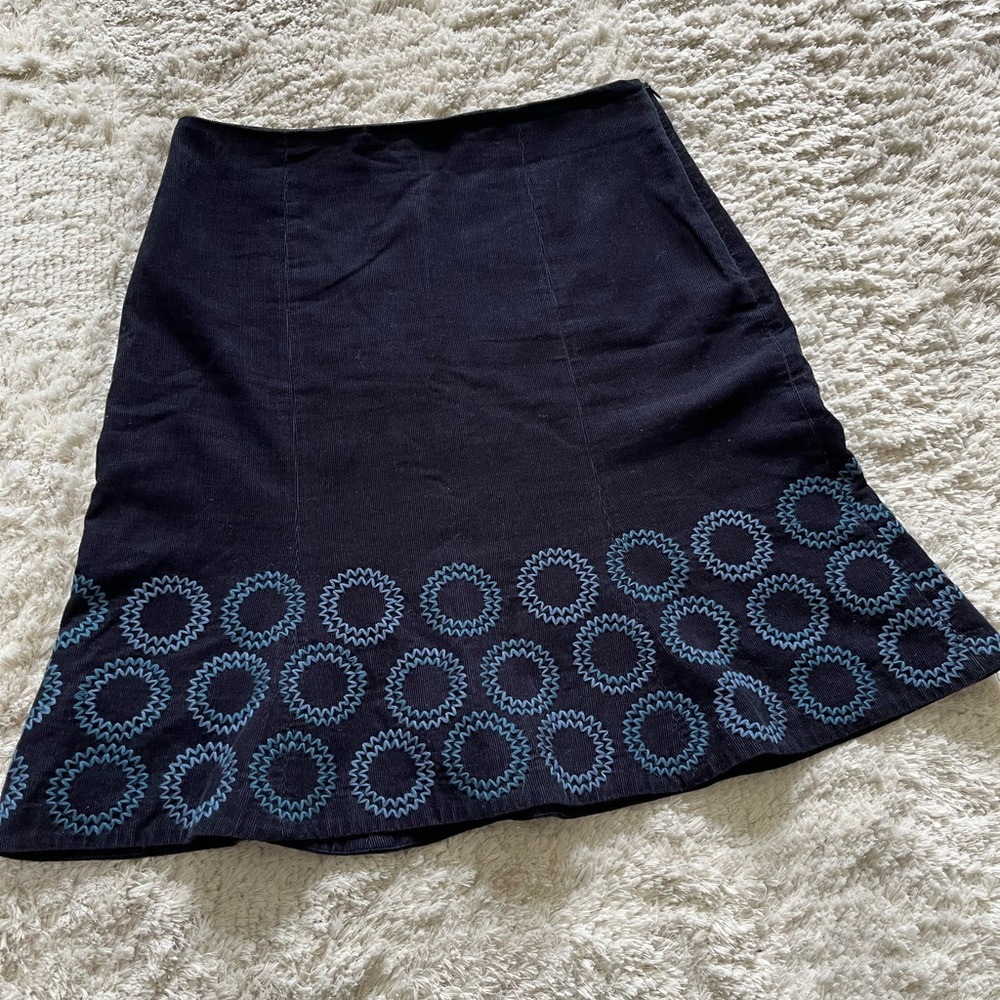 A-line corduroy Boden casual knee length skirt